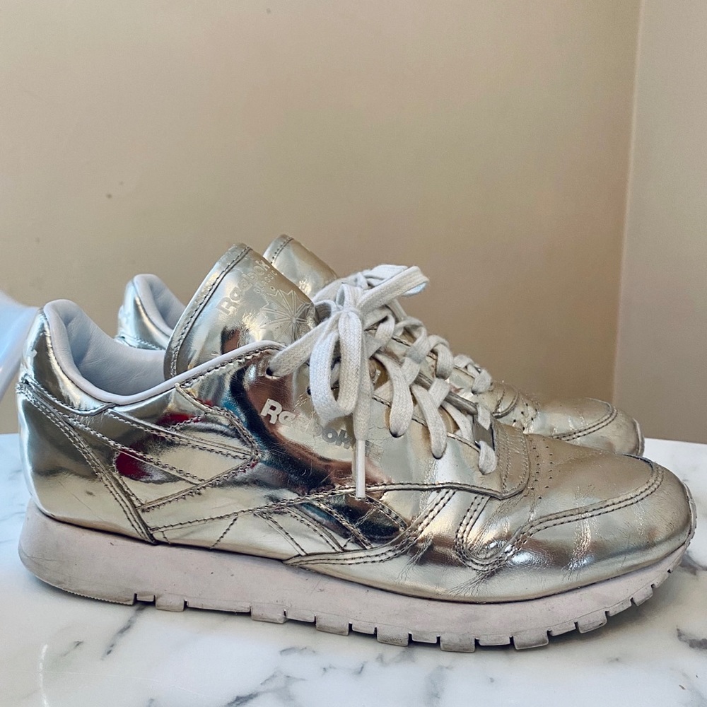 Silver Reebok Classic x Sandro size 8.5